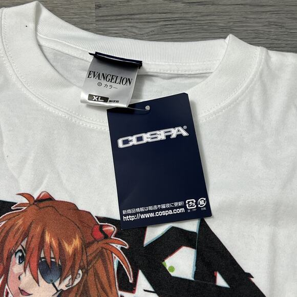 Cospa Evangelion Shikinami Asuka Langley Full Color T-shirt White XL - Picture 3 of 7
